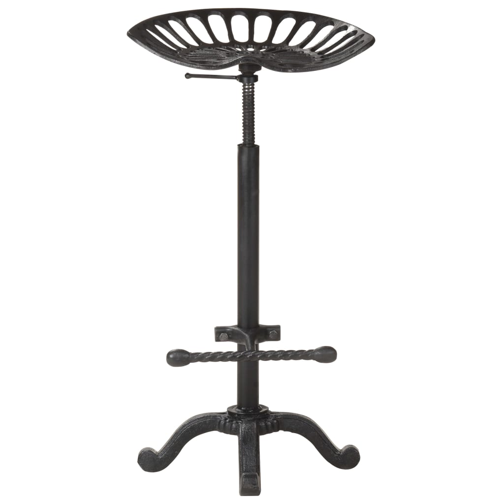 Bar Stool Black Cast Iron