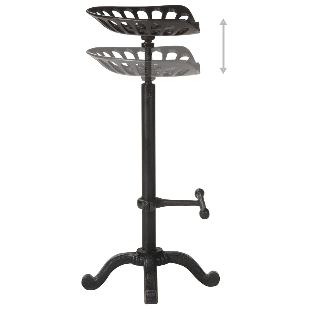 Bar Stool Black Cast Iron