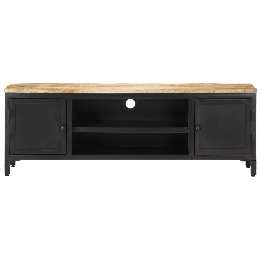 TV Cabinet 120x30x40 cm Solid Rough Mango Wood