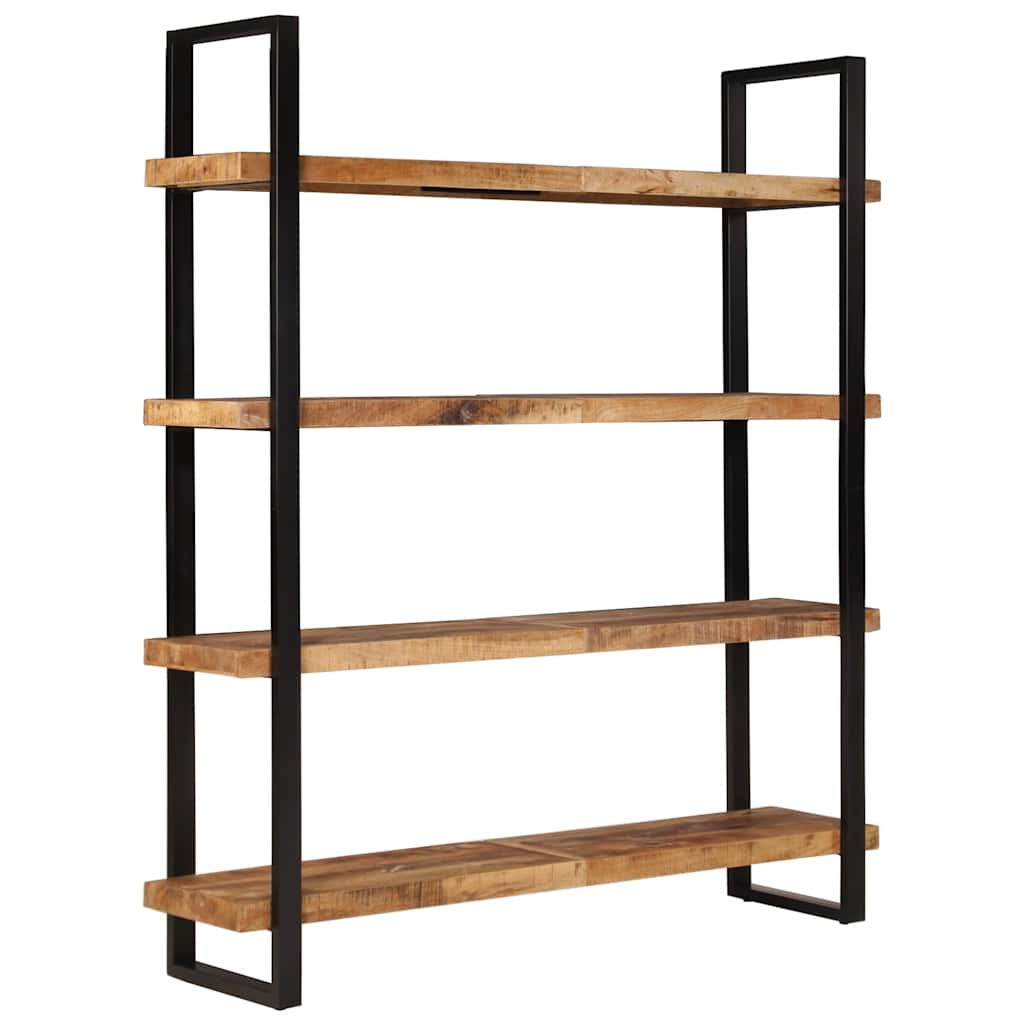 4-Tier Bookcase 160x40x180 cm Rough Mango Wood