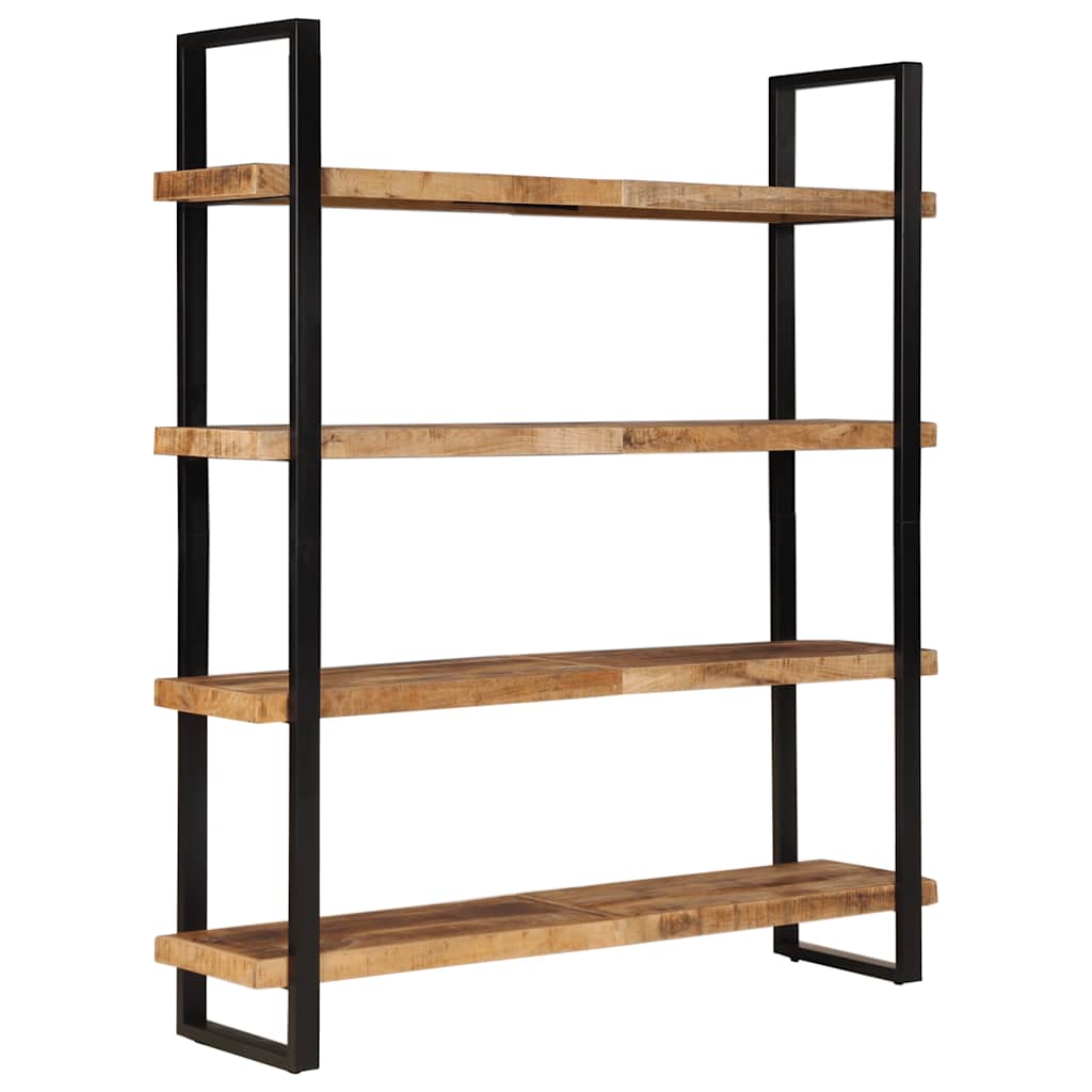 4-Tier Bookcase 160x40x180 cm Rough Mango Wood