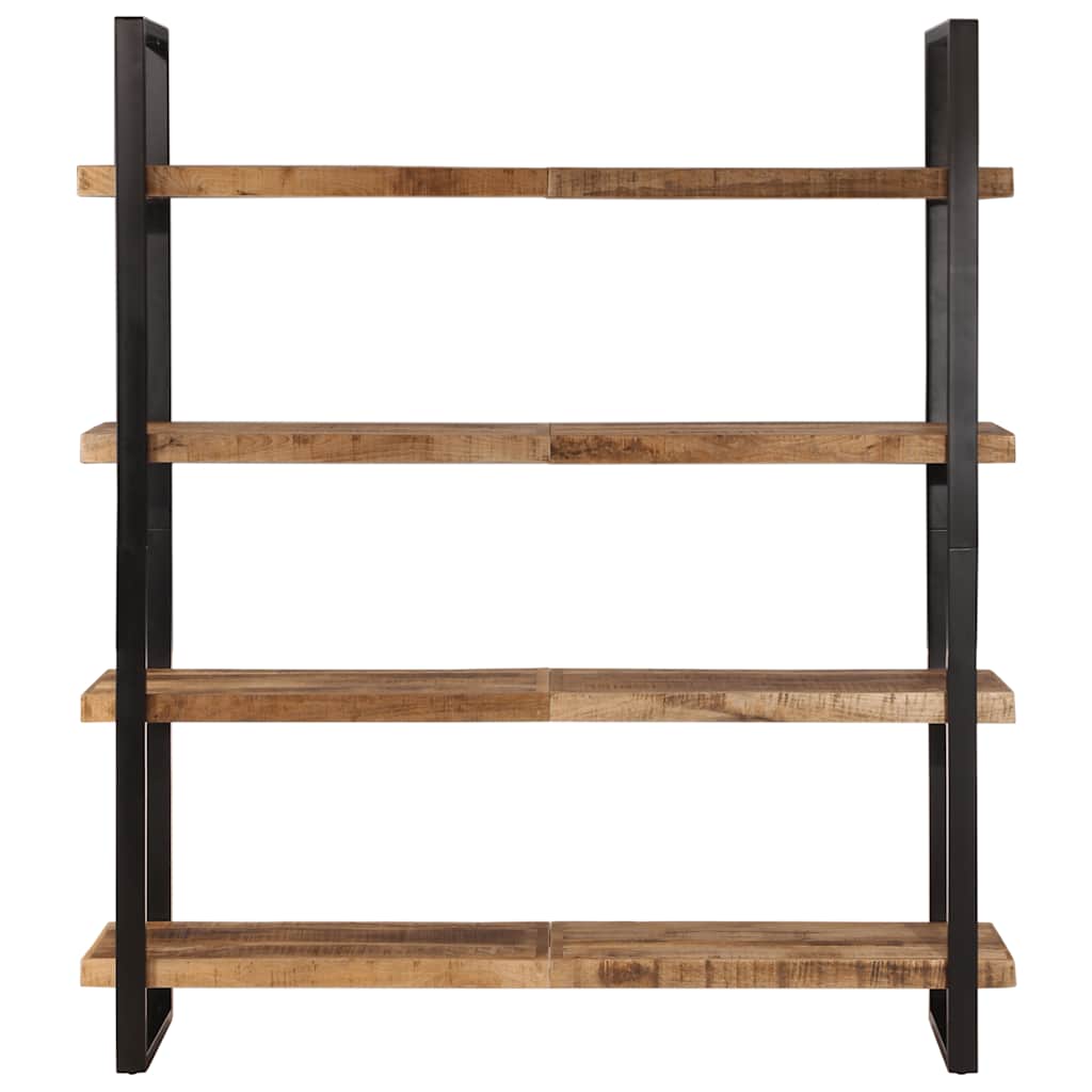 4-Tier Bookcase 160x40x180 cm Rough Mango Wood