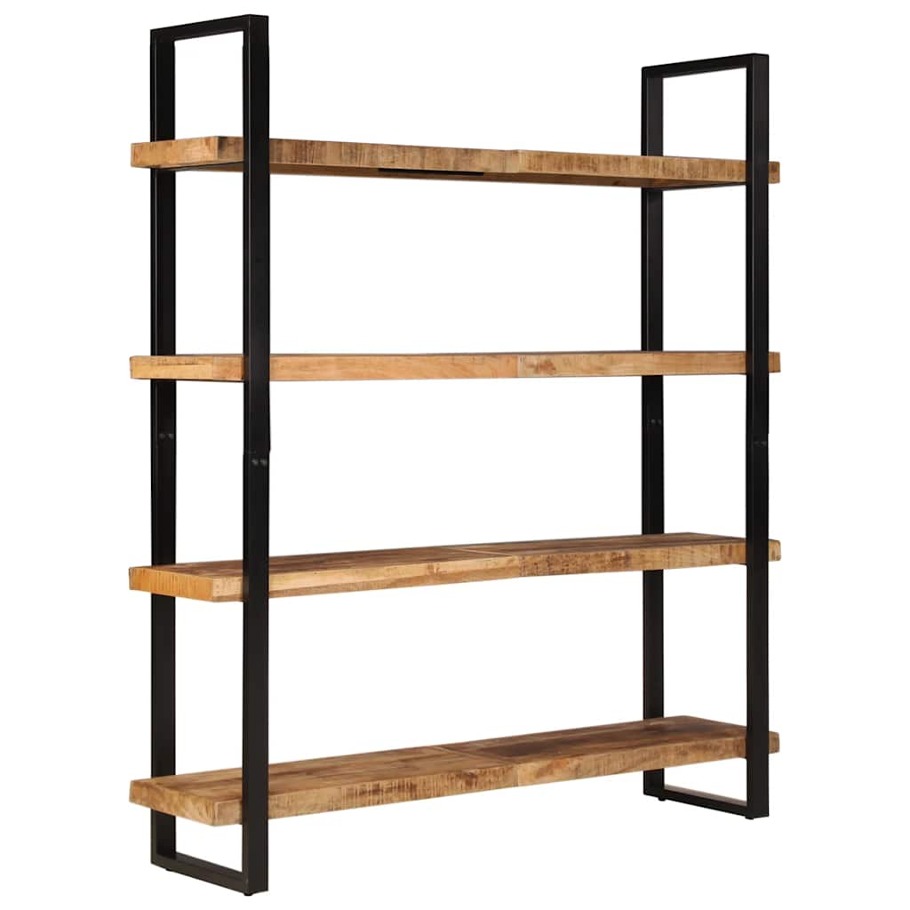 4-Tier Bookcase 160x40x180 cm Rough Mango Wood