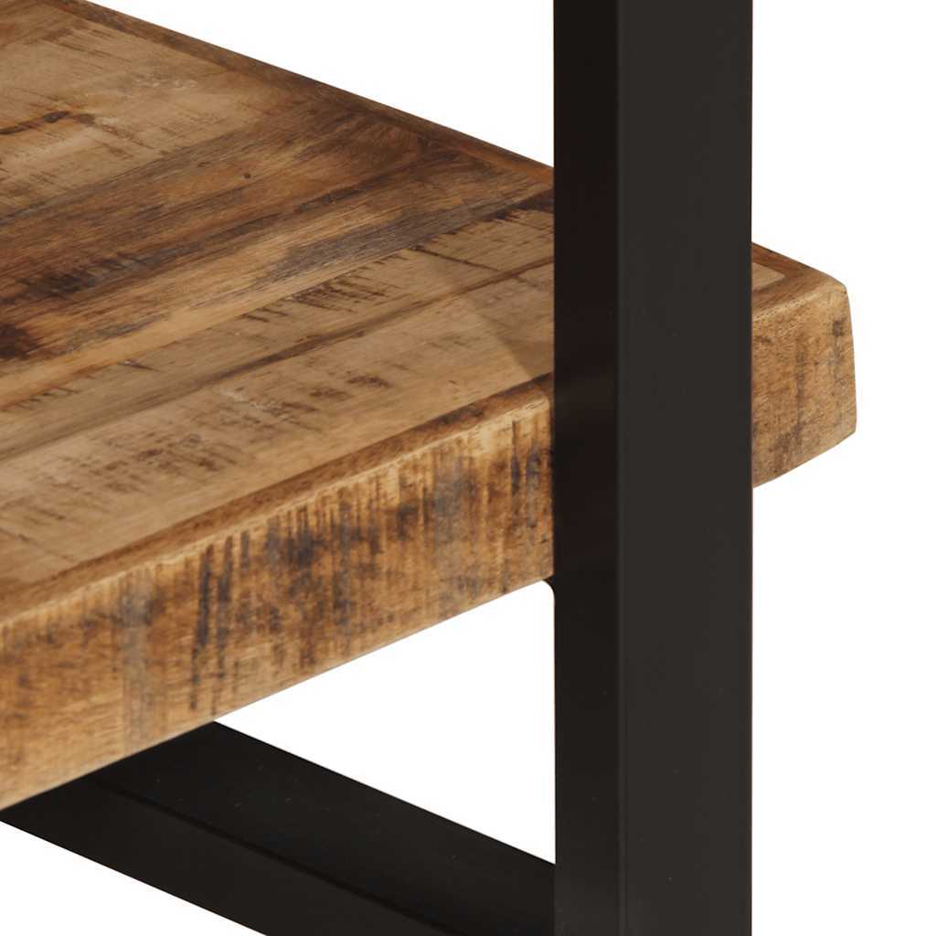 4-Tier Bookcase 160x40x180 cm Rough Mango Wood