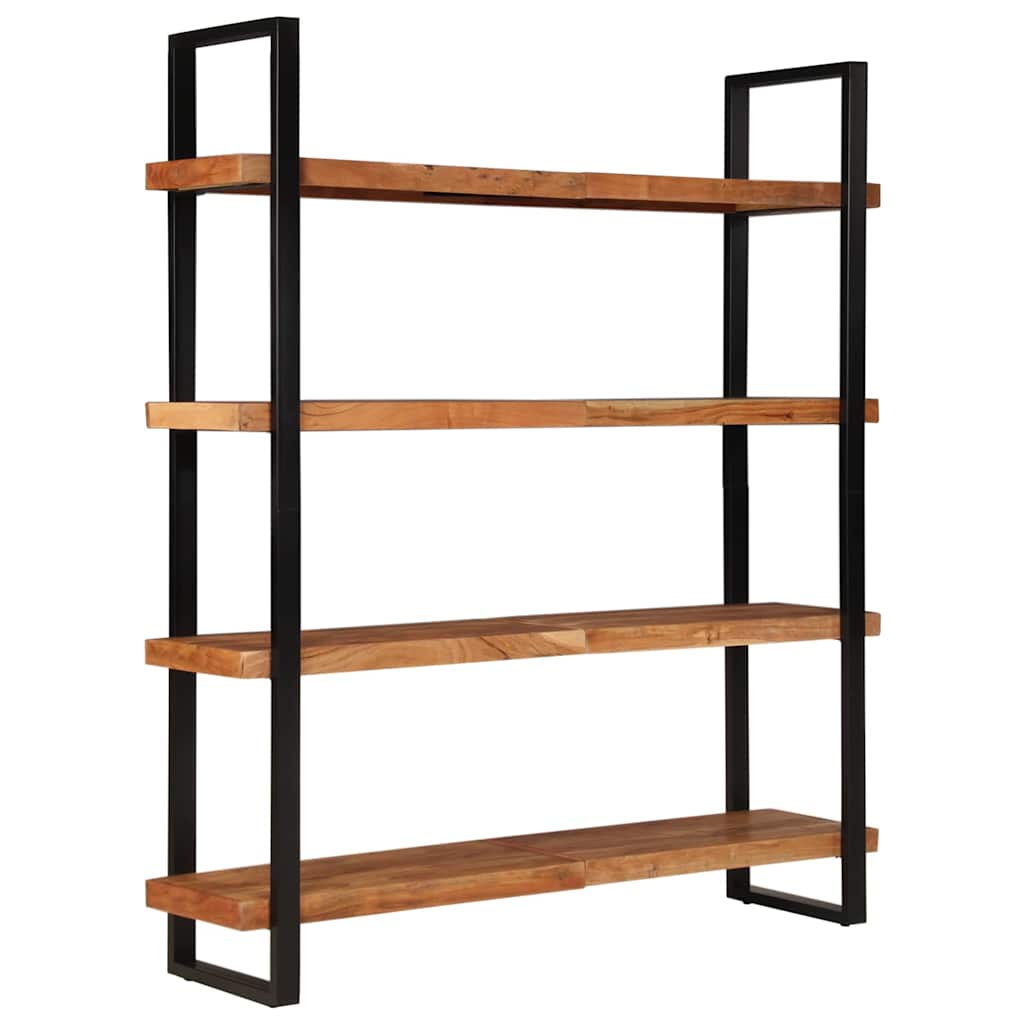 4-Tier Bookcase 160x40x180 cm Solid Acacia Wood