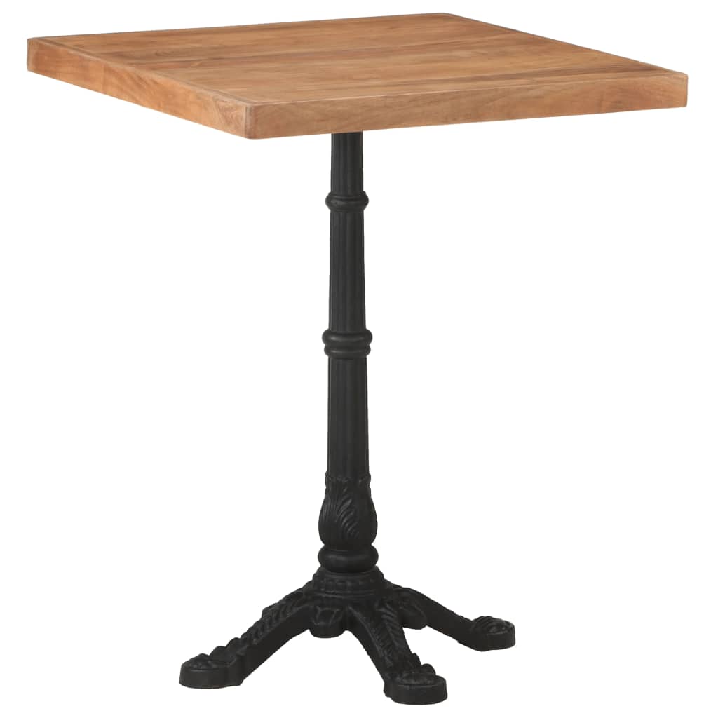 Bistro Table 60x60x76 cm Solid Acacia Wood