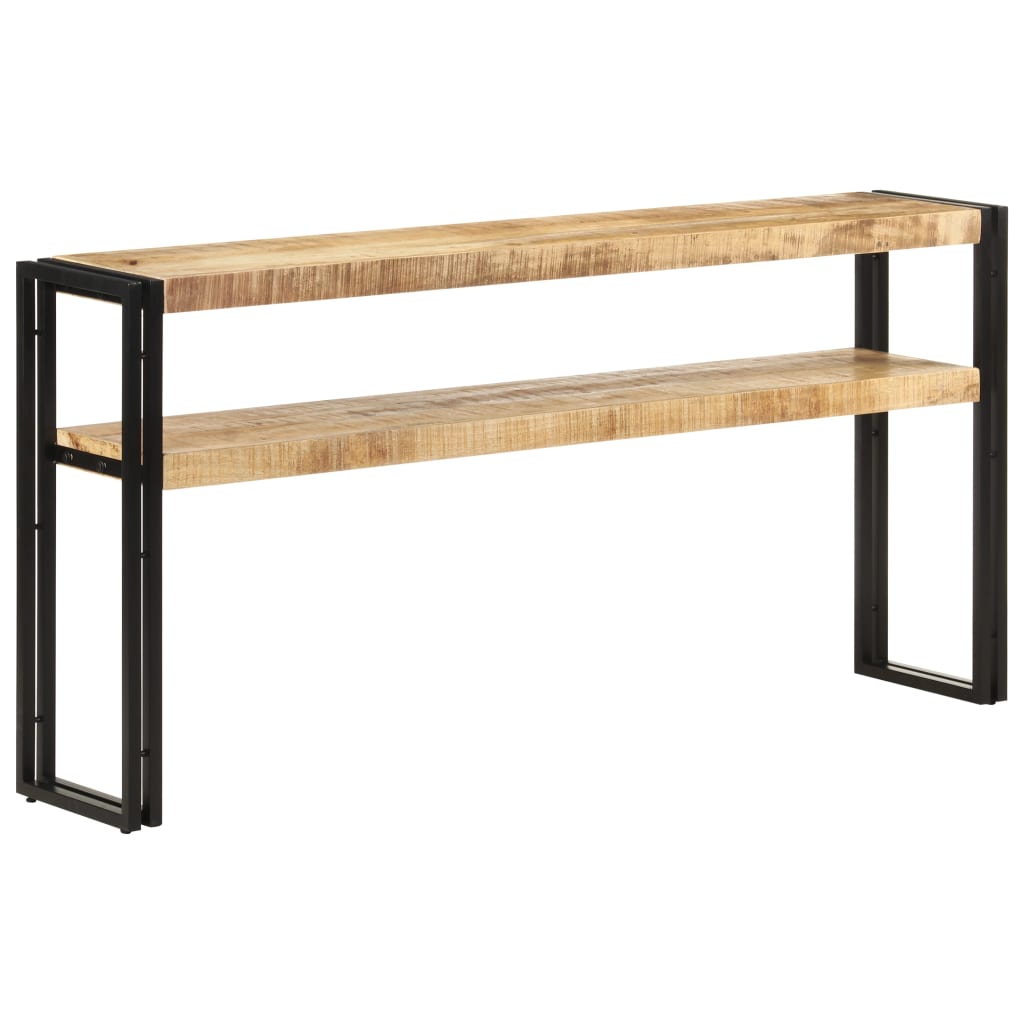 Console Table 150x30x75 cm Rough Mango Wood