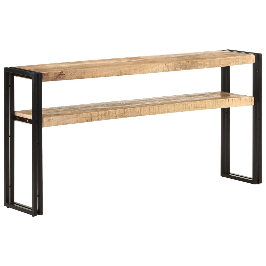 Console Table 150x30x75 cm Rough Mango Wood