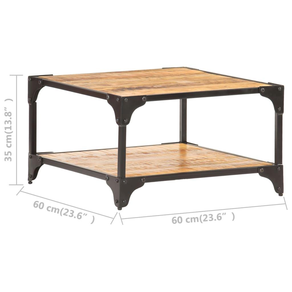 Coffee Table 60x60x35 cm Solid Mango Wood