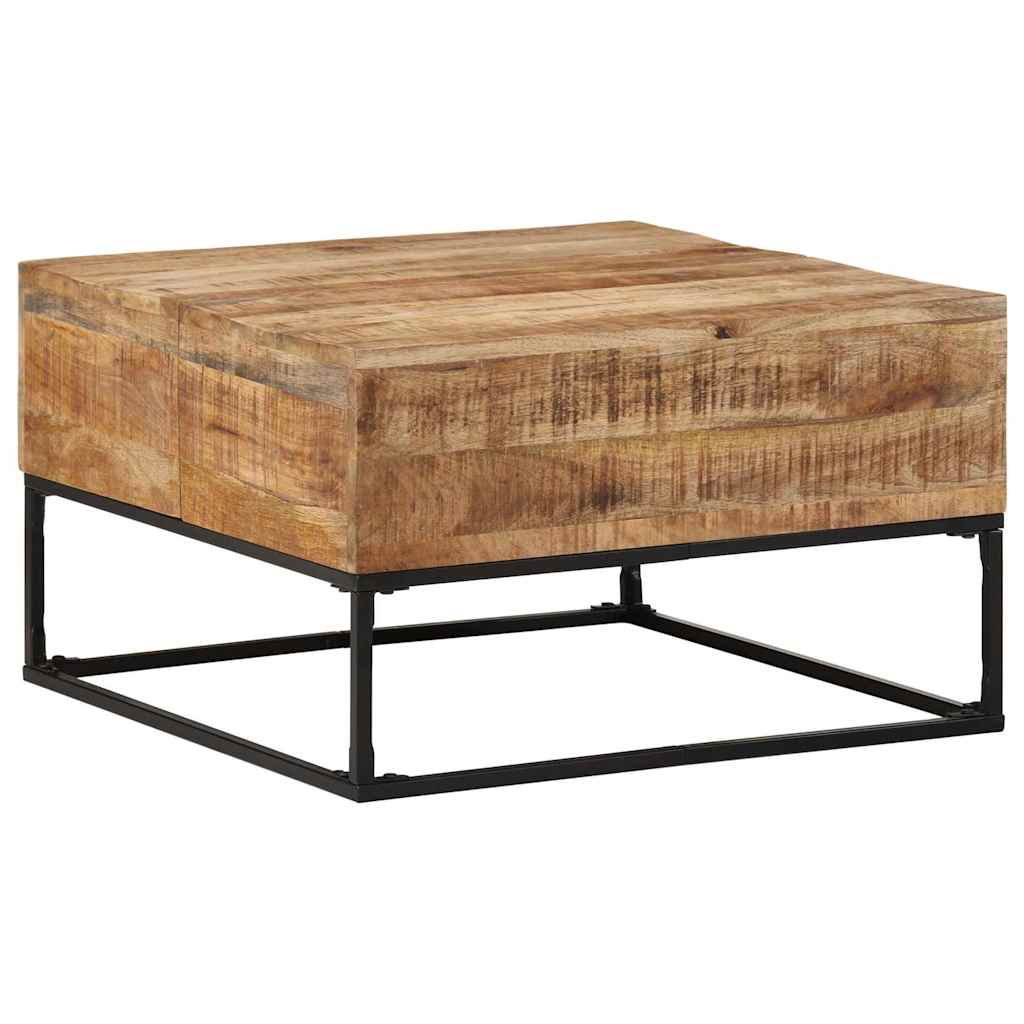 Coffee Table 68x68x41 cm Rough Mango Wood
