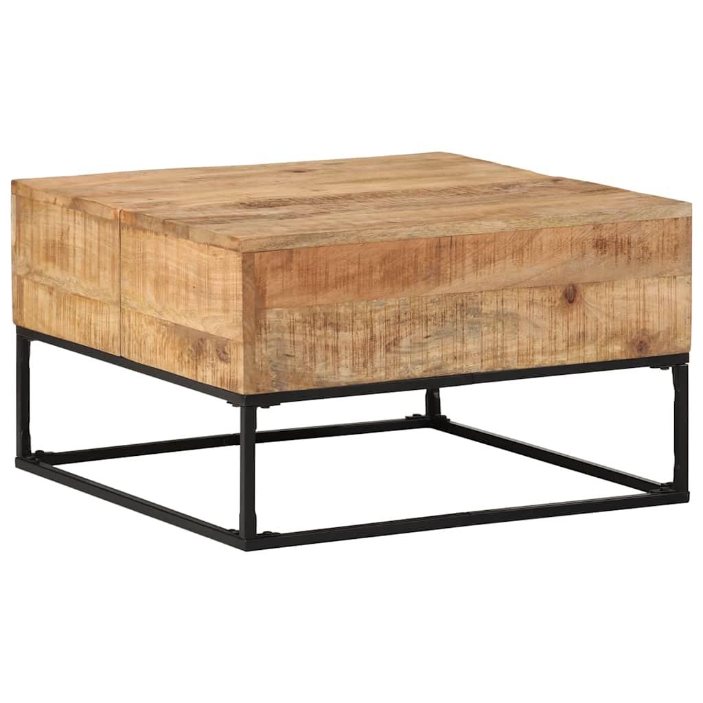 Coffee Table 68x68x41 cm Rough Mango Wood