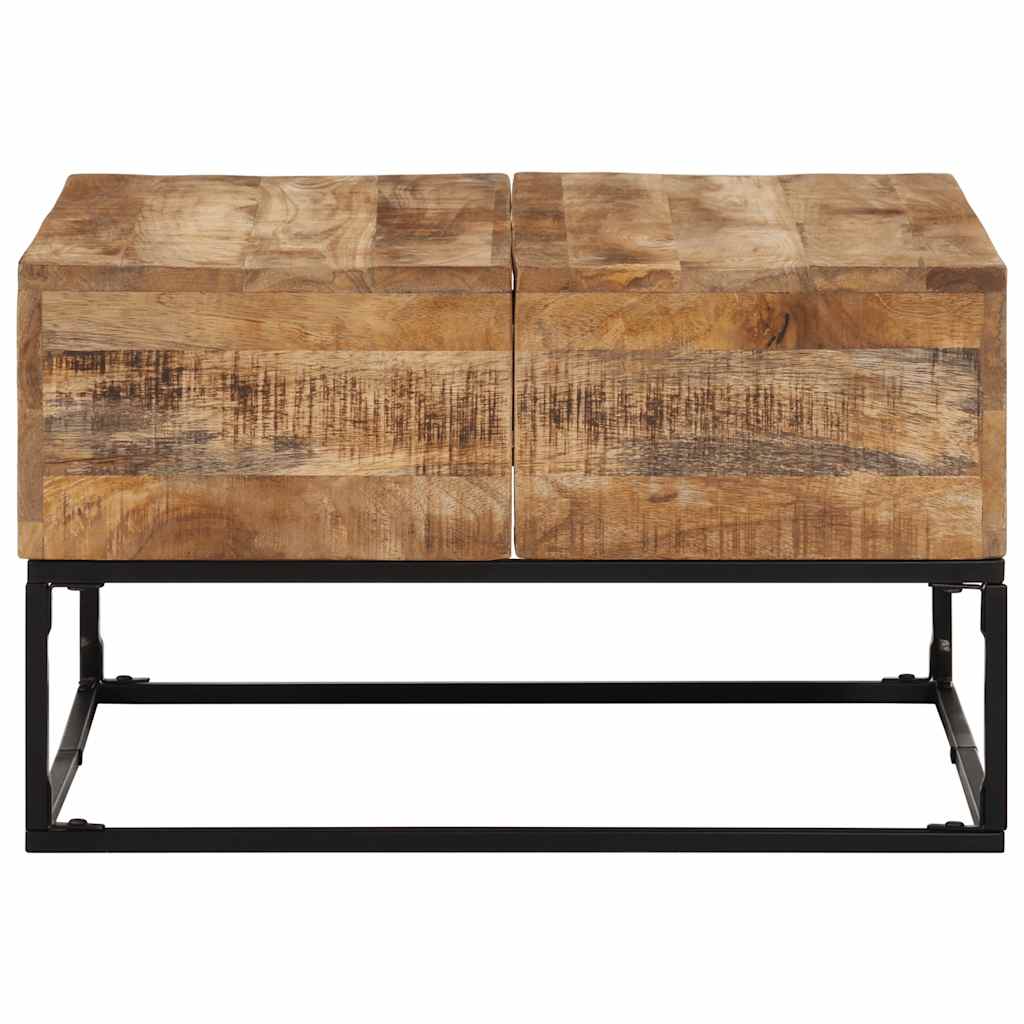 Coffee Table 68x68x41 cm Rough Mango Wood