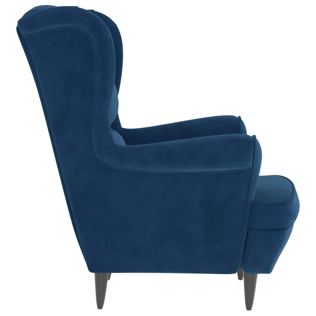 Armchair Blue Velvet