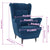 Armchair Blue Velvet