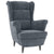 Armchair Dark Grey Velvet