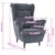 Armchair Dark Grey Velvet