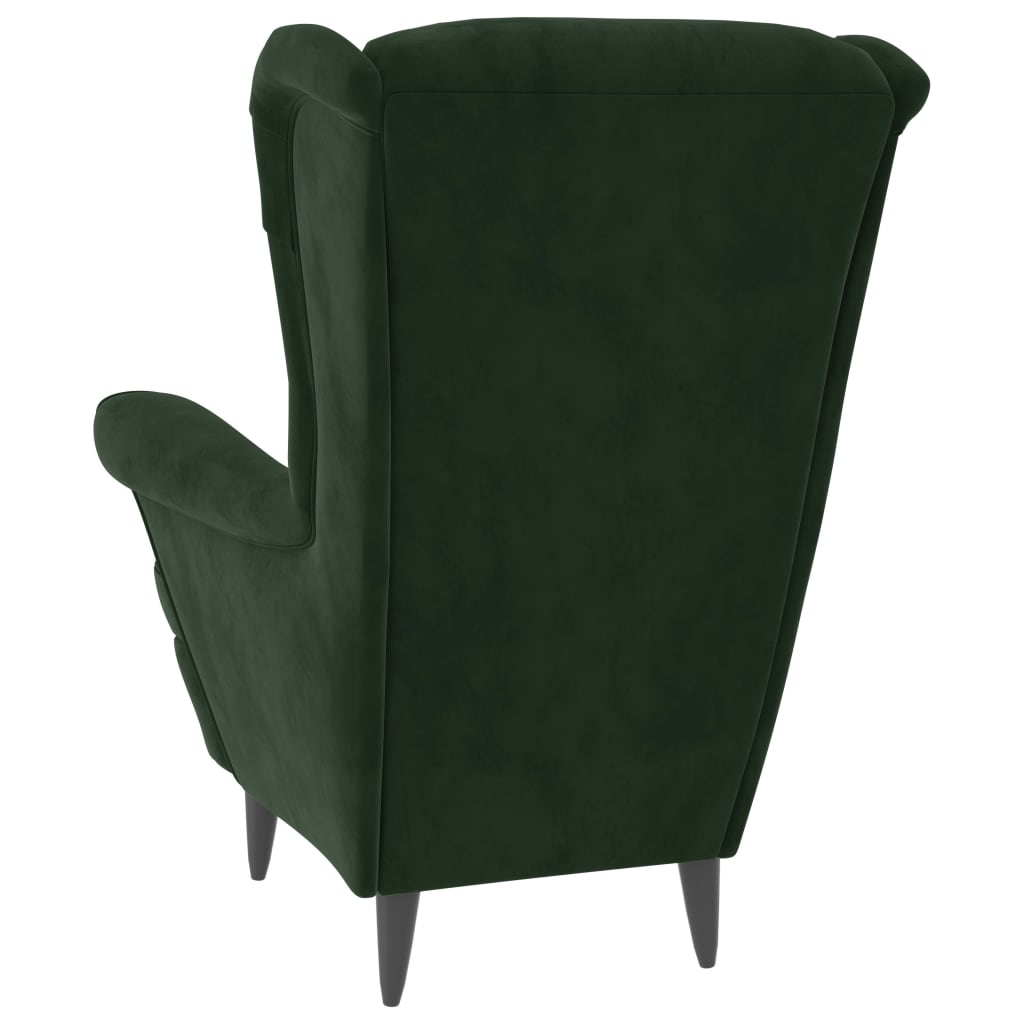 Armchair Dark Green Velvet