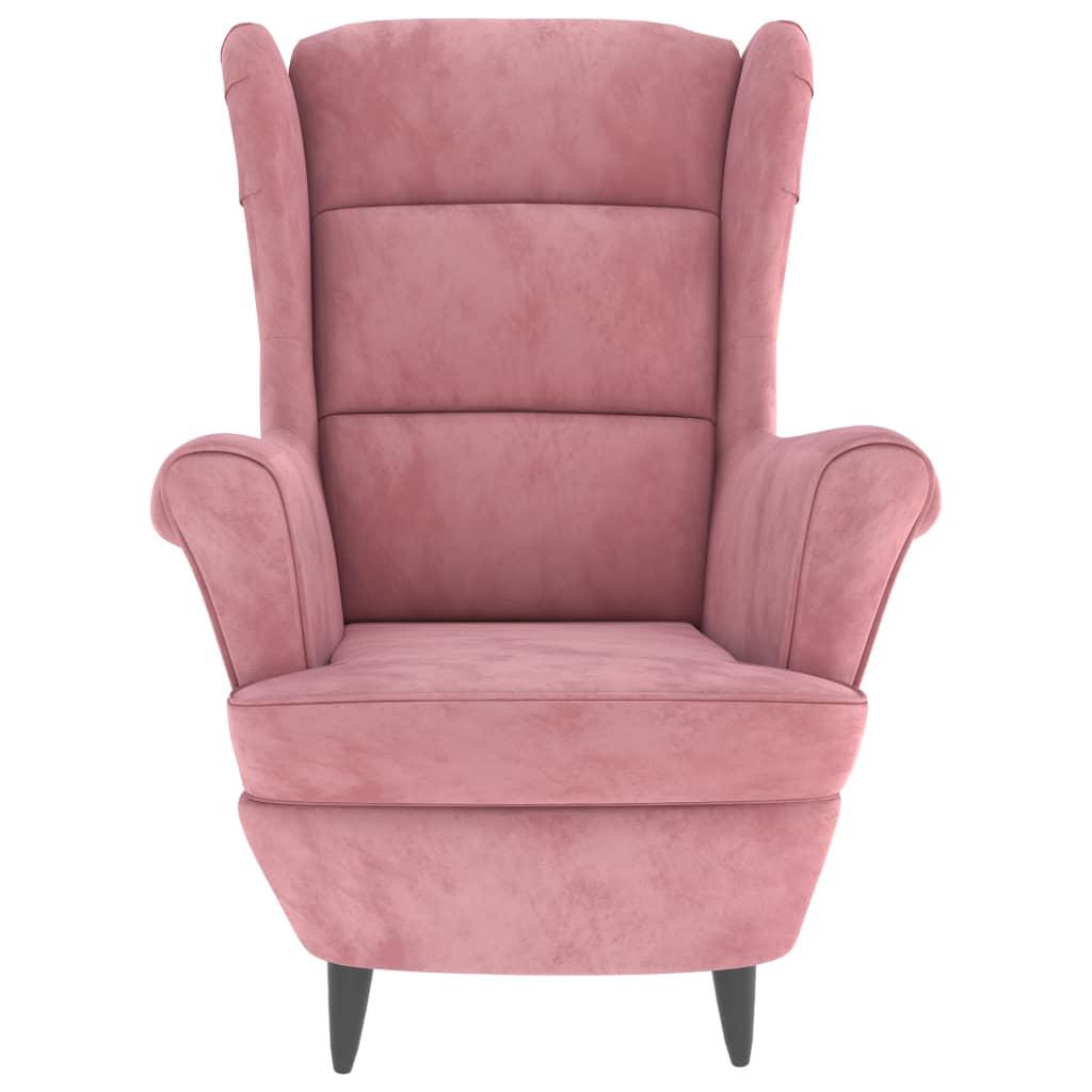 Armchair Pink Velvet