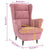 Armchair Pink Velvet