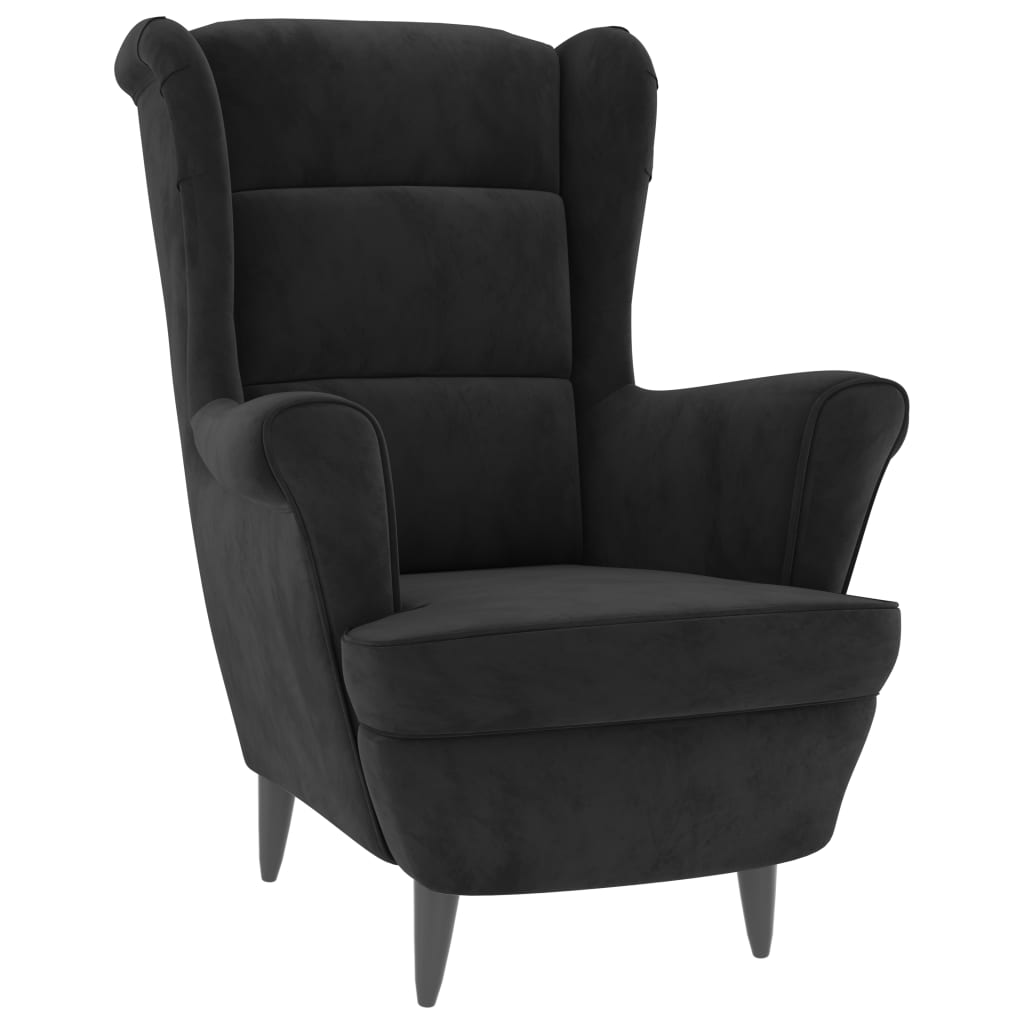 Armchair Black Velvet