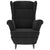 Armchair Black Velvet