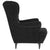 Armchair Black Velvet