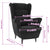 Armchair Black Velvet