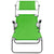 Sun Lounger with Canopy Steel Green