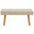Garden Coffee Table Poly Rattan Beige