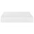 Floating Wall Shelves 2 pcs High Gloss White 23x23.5x3.8 cm MDF