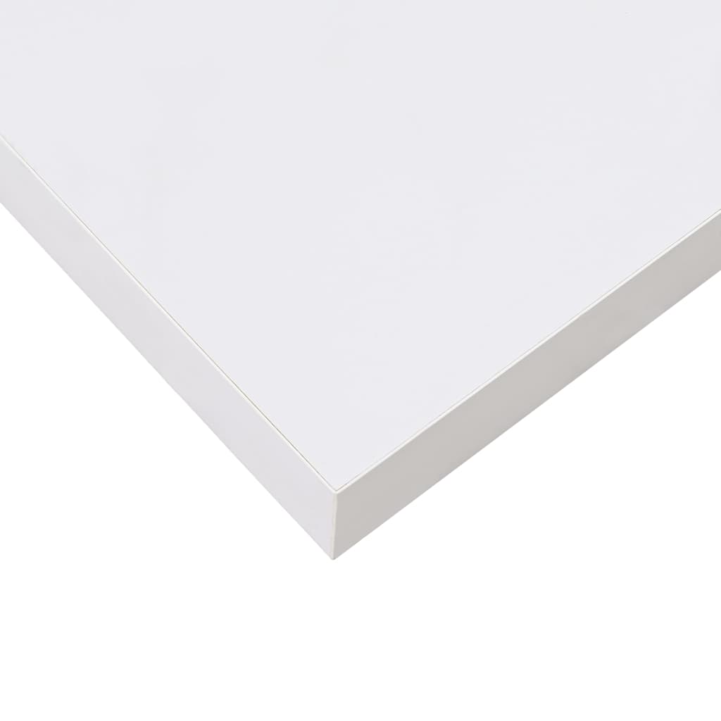 Floating Wall Shelves 2 pcs High Gloss White 50x23.5x3.8 cm MDF