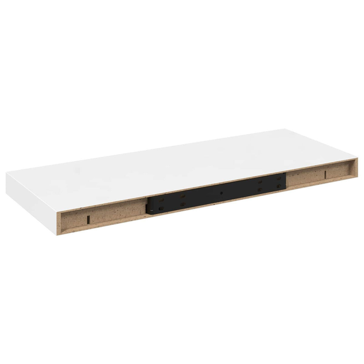 Floating Wall Shelf High Gloss White 60x23.5x3.8 cm MDF