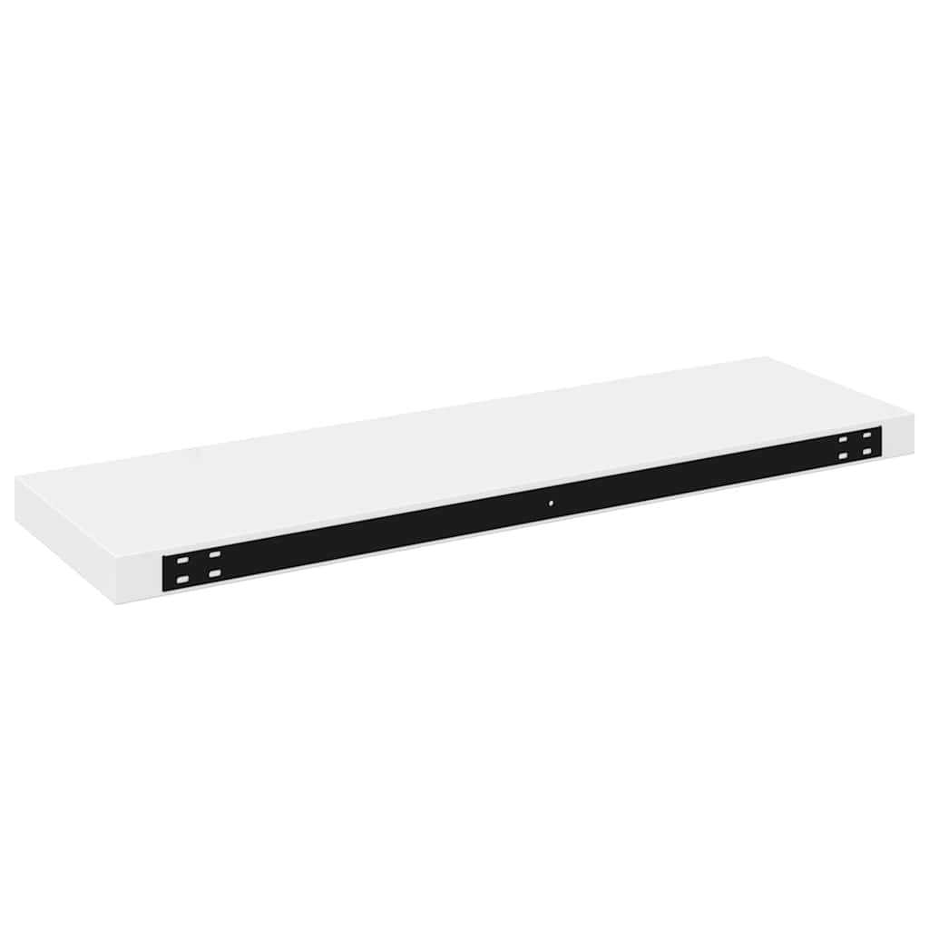 Floating Wall Shelf High Gloss White 80x23.5x3.8 cm MDF