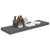 Floating Wall Shelf High Gloss Grey 80x23.5x3.8 cm MDF