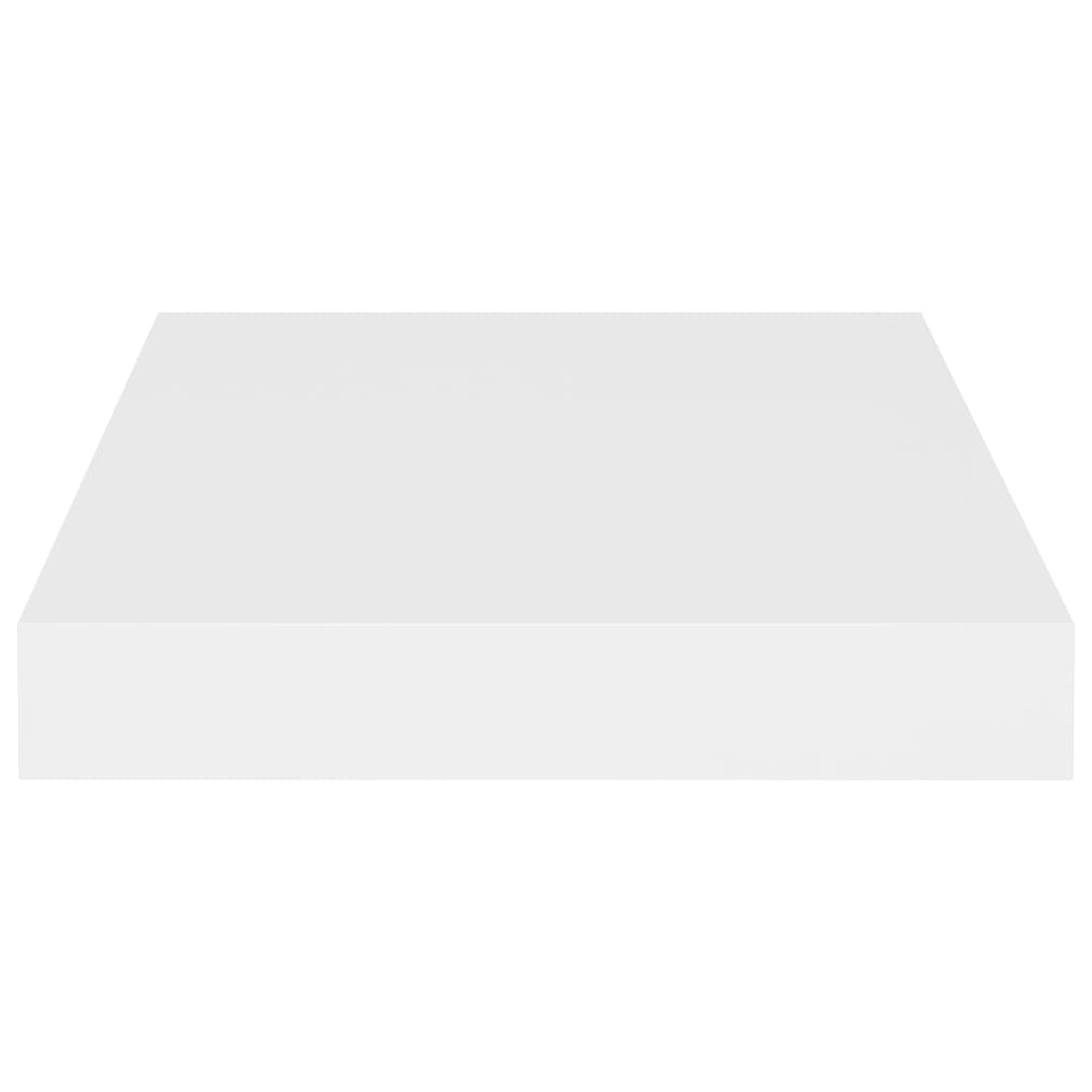 Floating Wall Shelves 4 pcs White 23x23.5x3.8 cm MDF