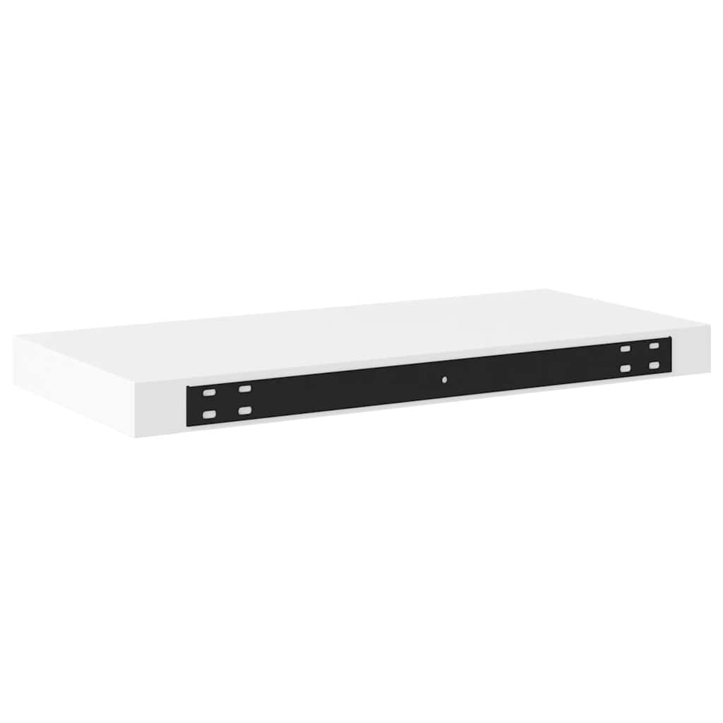 Floating Wall Shelves 2 pcs White 50x23x3.8 cm MDF