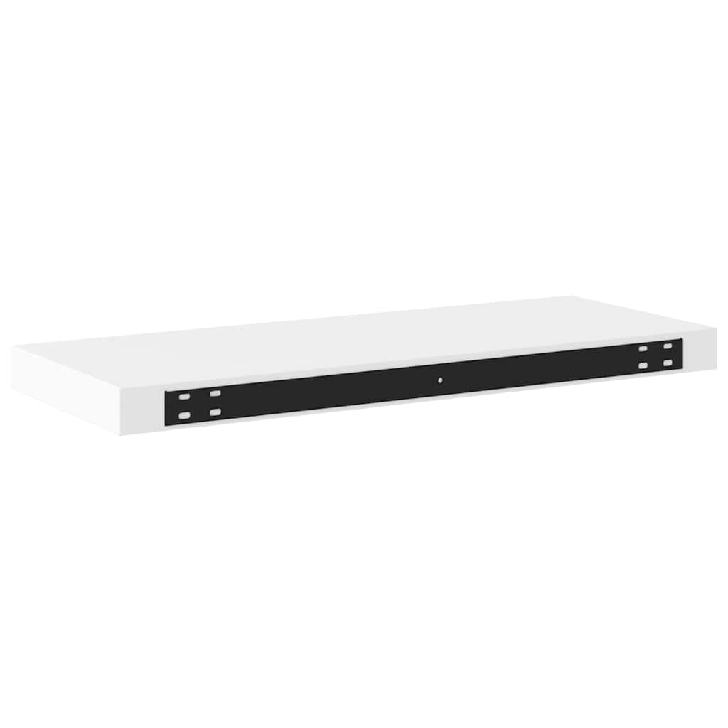 Floating Wall Shelf White 60x23.5x3.8 cm MDF