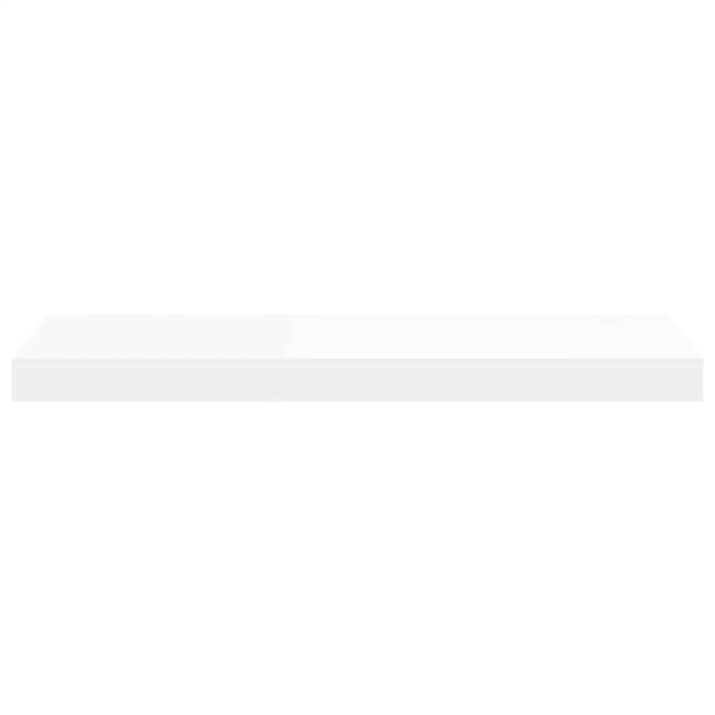 Floating Wall Shelves 2 pcs White 60x23.5x3.8 cm MDF