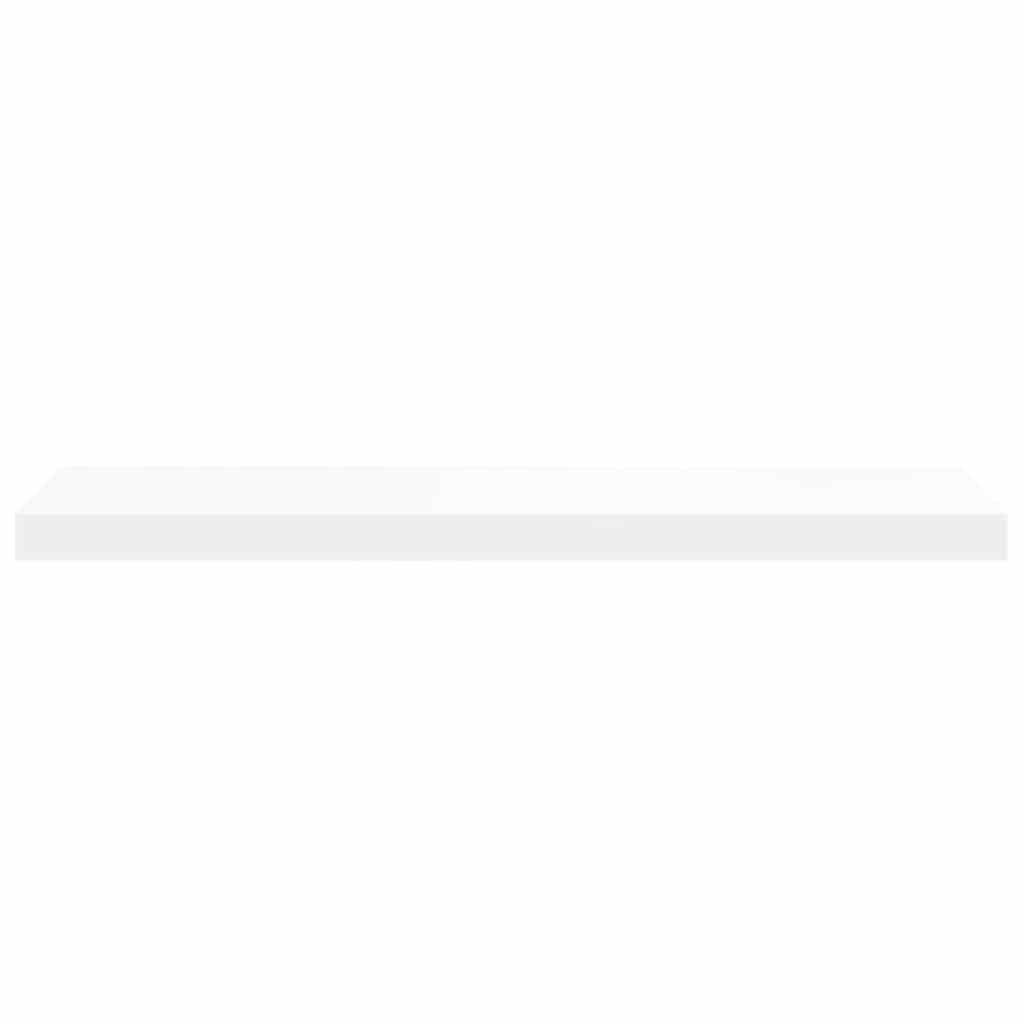 Floating Wall Shelf White 80x23.5x3.8 cm MDF