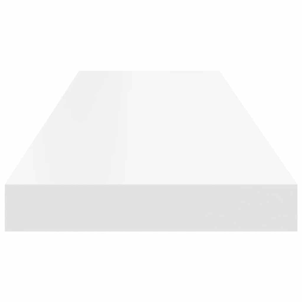 Floating Wall Shelf White 80x23.5x3.8 cm MDF