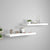 Floating Wall Shelves 2 pcs White 80x23.5x3.8 cm MDF