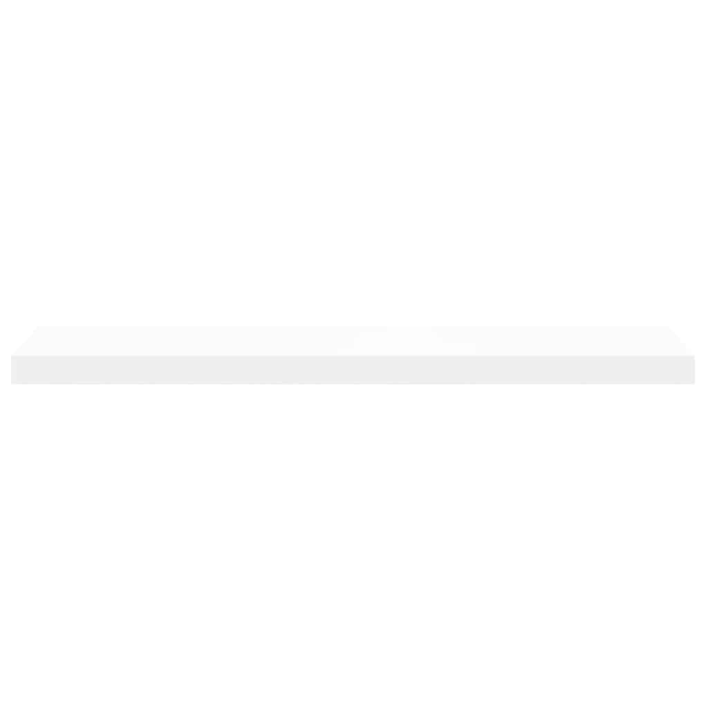 Floating Wall Shelf White 90x23.5x3.8 cm MDF
