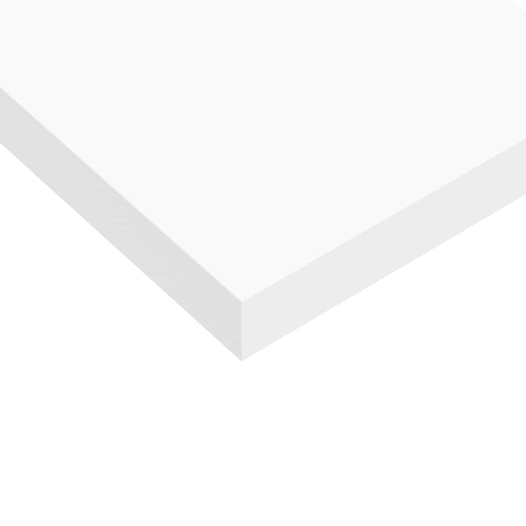 Floating Wall Shelf White 90x23.5x3.8 cm MDF