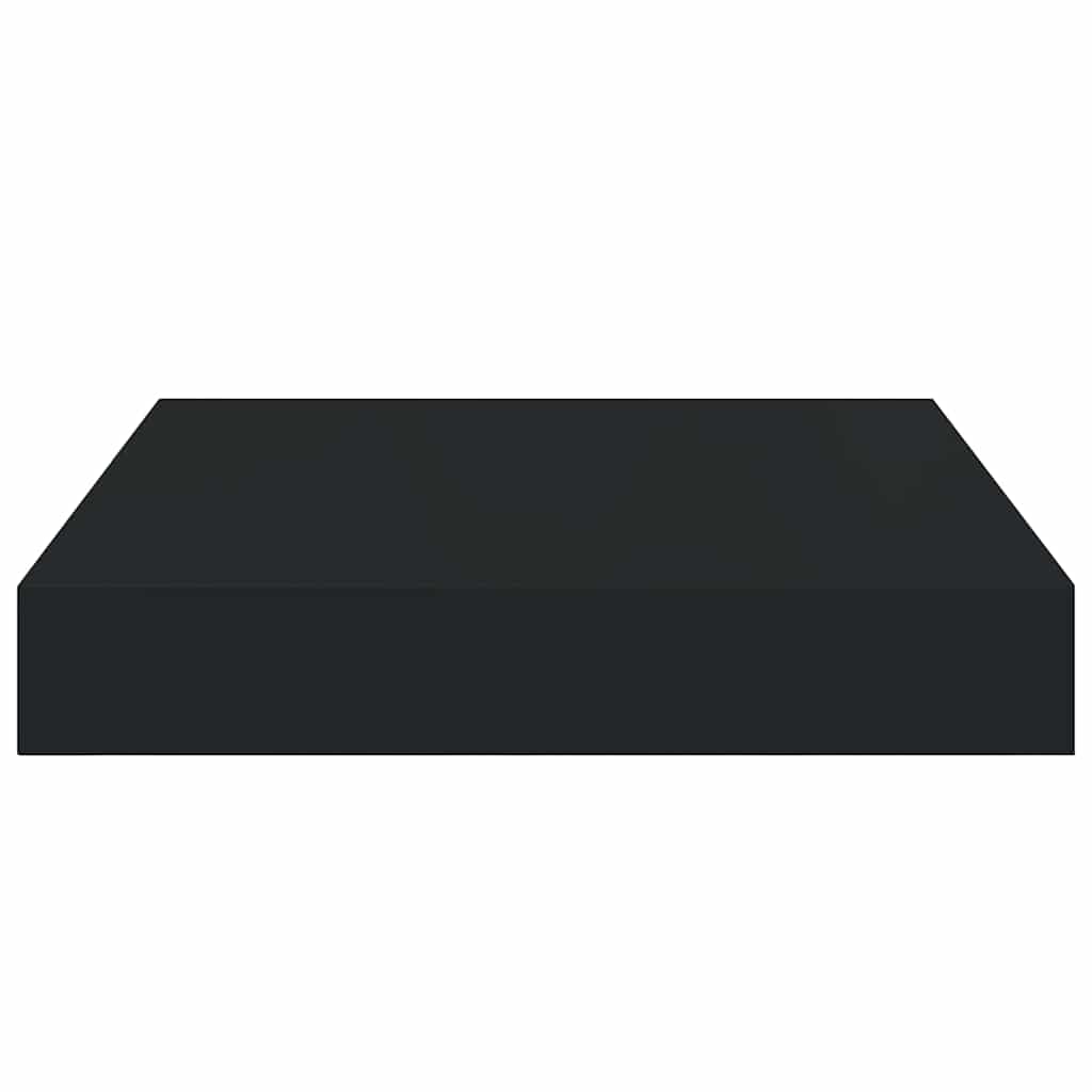 Floating Wall Shelves 2 pcs Black 23x23,5x3,8 cm MDF