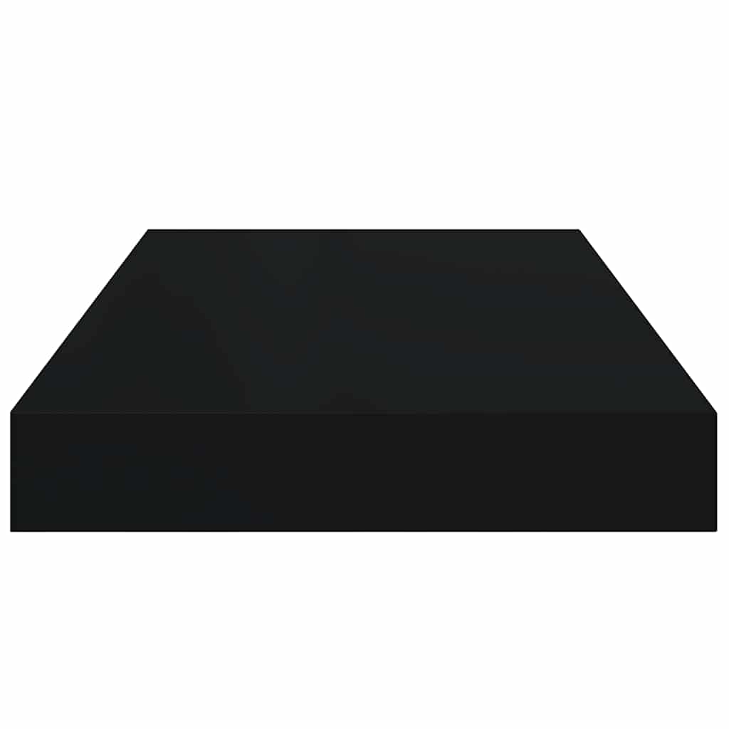 Floating Wall Shelf Black 40x23x3,8 cm MDF