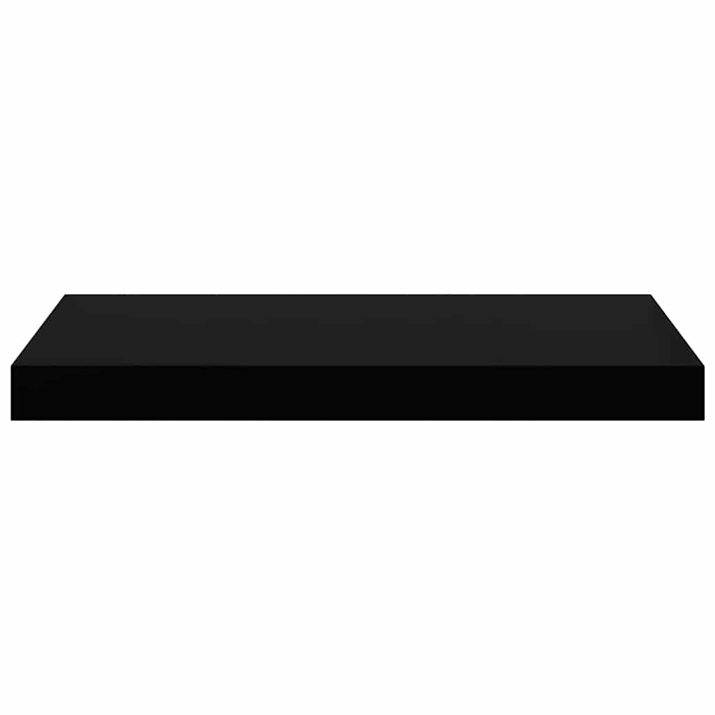 Floating Wall Shelf Black 50x23x3.8 cm MDF