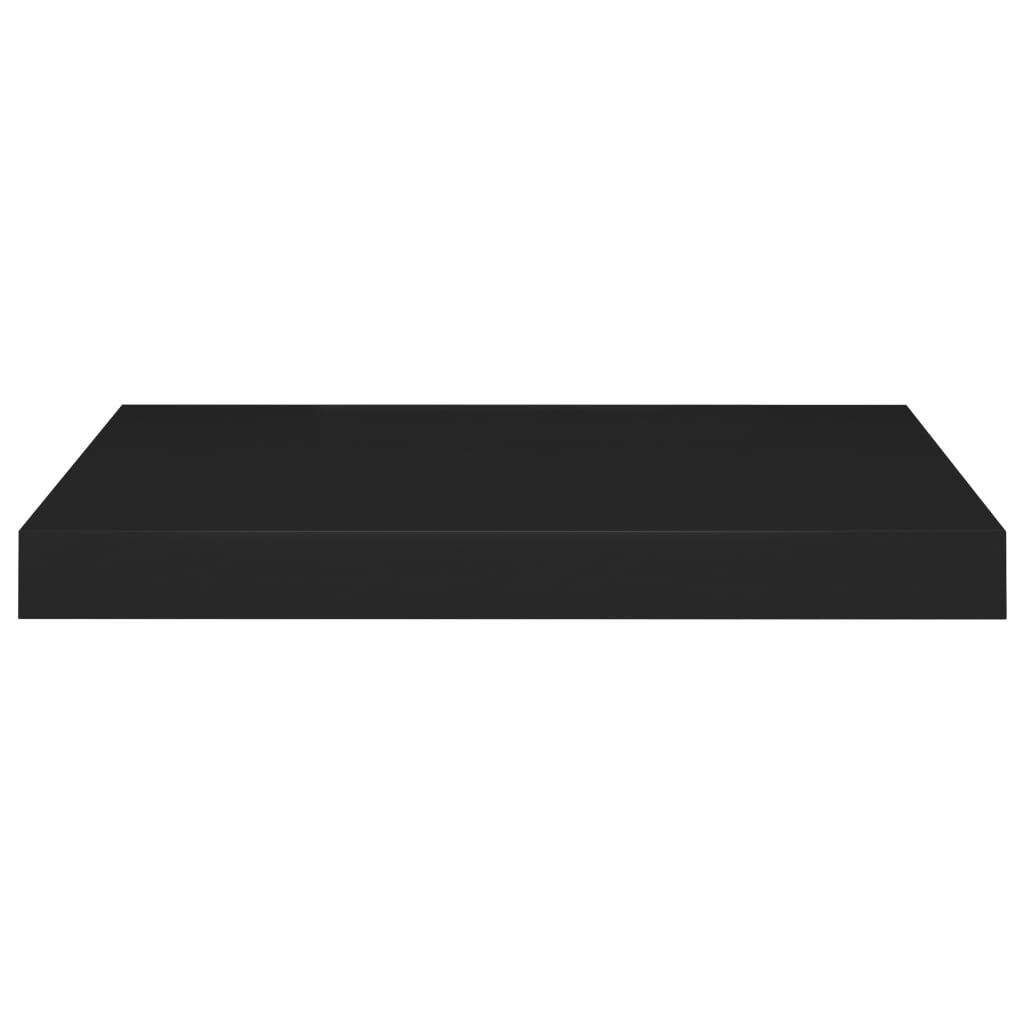 Floating Wall Shelves 2 pcs Black 50x23x3.8 cm MDF