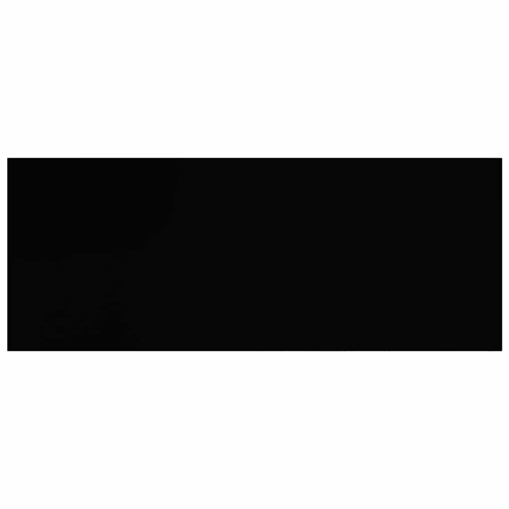 Floating Wall Shelf Black 60x23.5x3.8 cm MDF