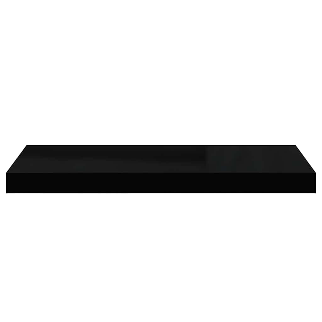 Floating Wall Shelves 4 pcs Black 60x23.5x3.8 cm MDF