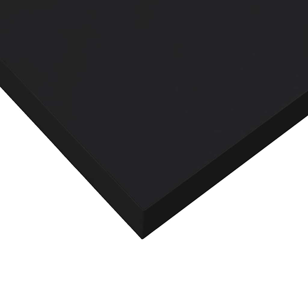 Floating Wall Shelf Black 80x23.5x3.8 cm MDF